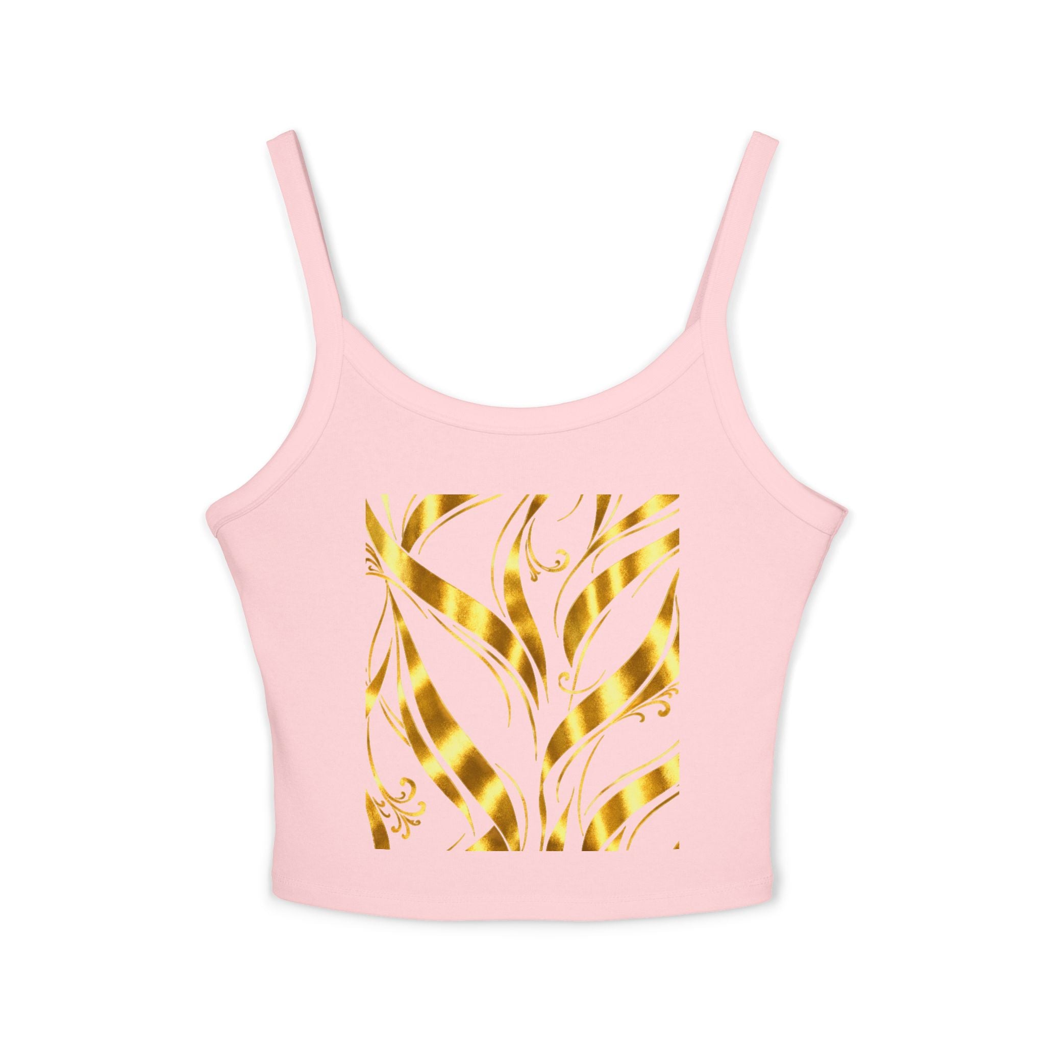 Gold Leaf Abstract Tank Top