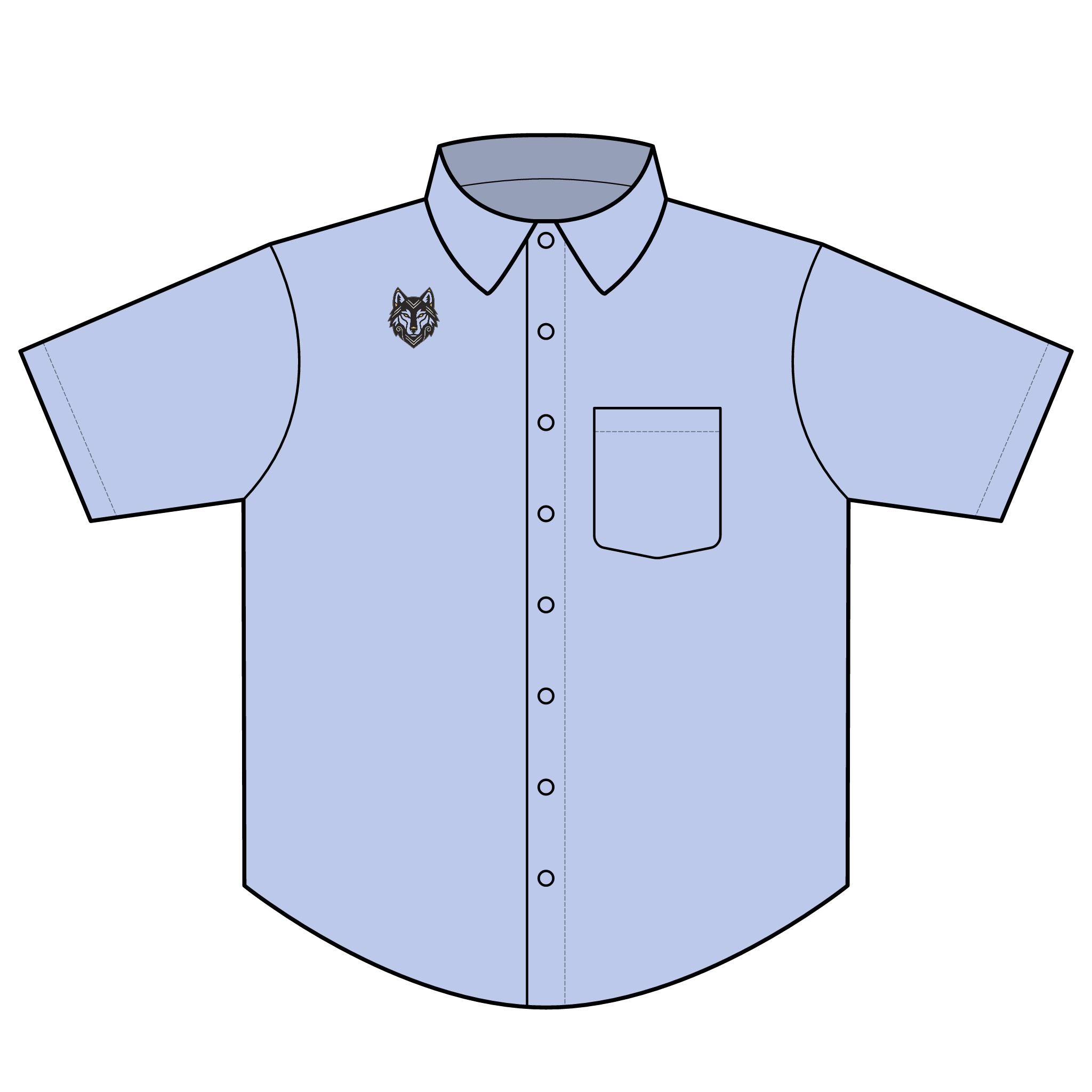 Wolf Emblem Oxford Shirt