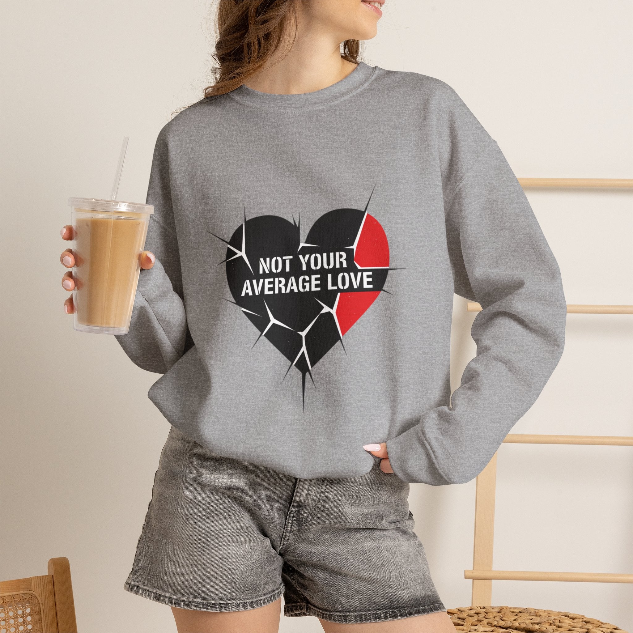 Not Your Average Love Heart Sweatshirt