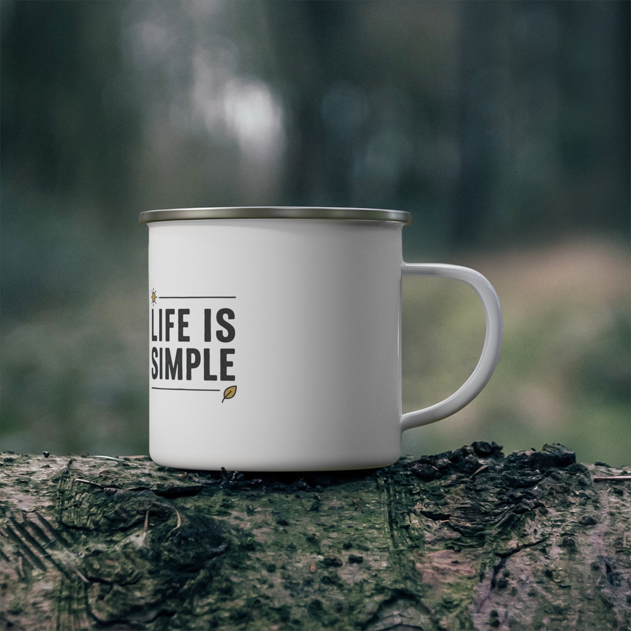 "Life Is Simple" - Camping Coffee Cup