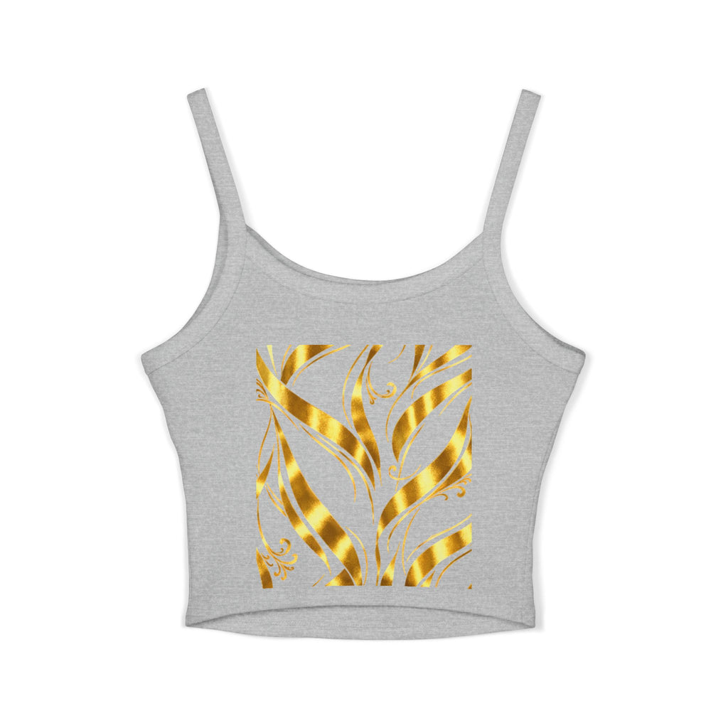 Gold Leaf Abstract Tank Top