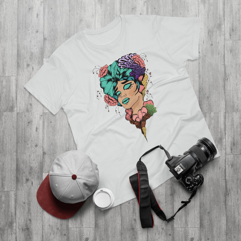 Floral Fantasy Portrait T-Shirt