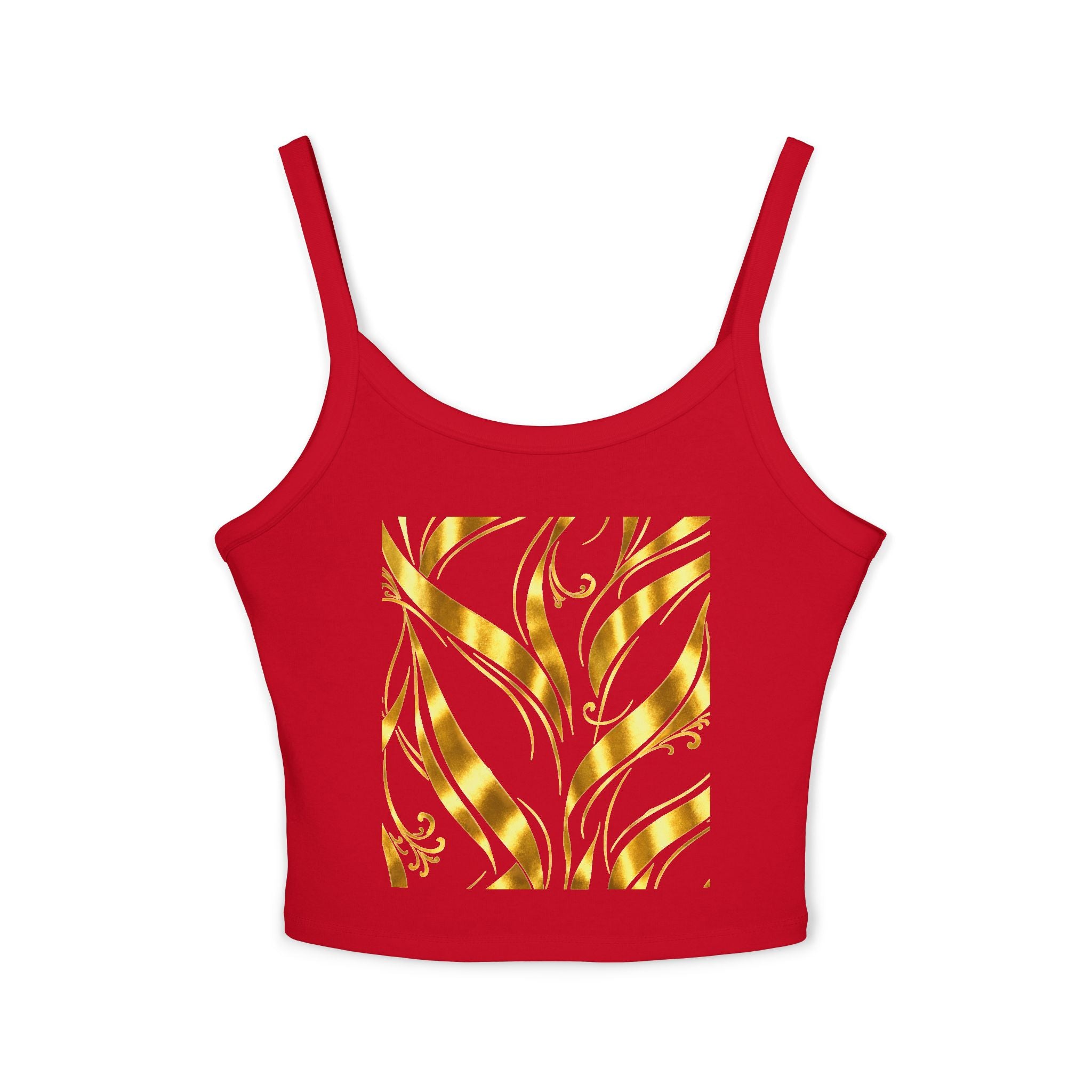 Gold Leaf Abstract Tank Top