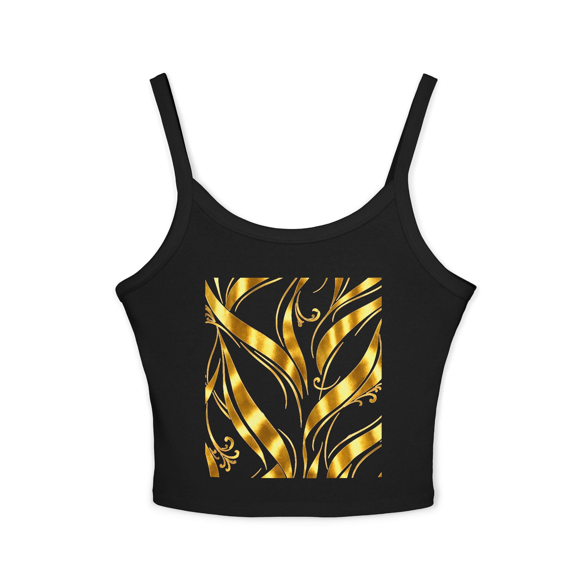 Gold Leaf Abstract Tank Top