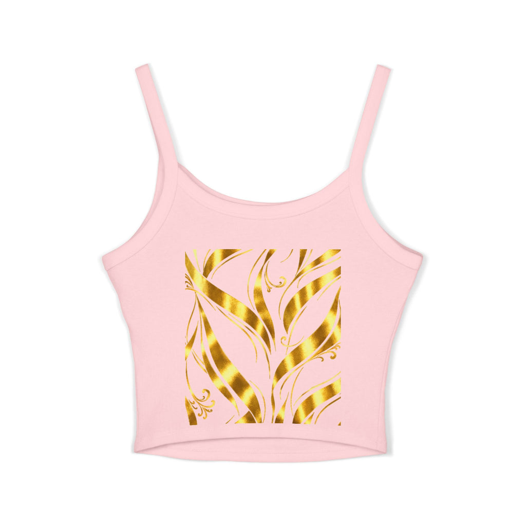 Gold Leaf Abstract Tank Top