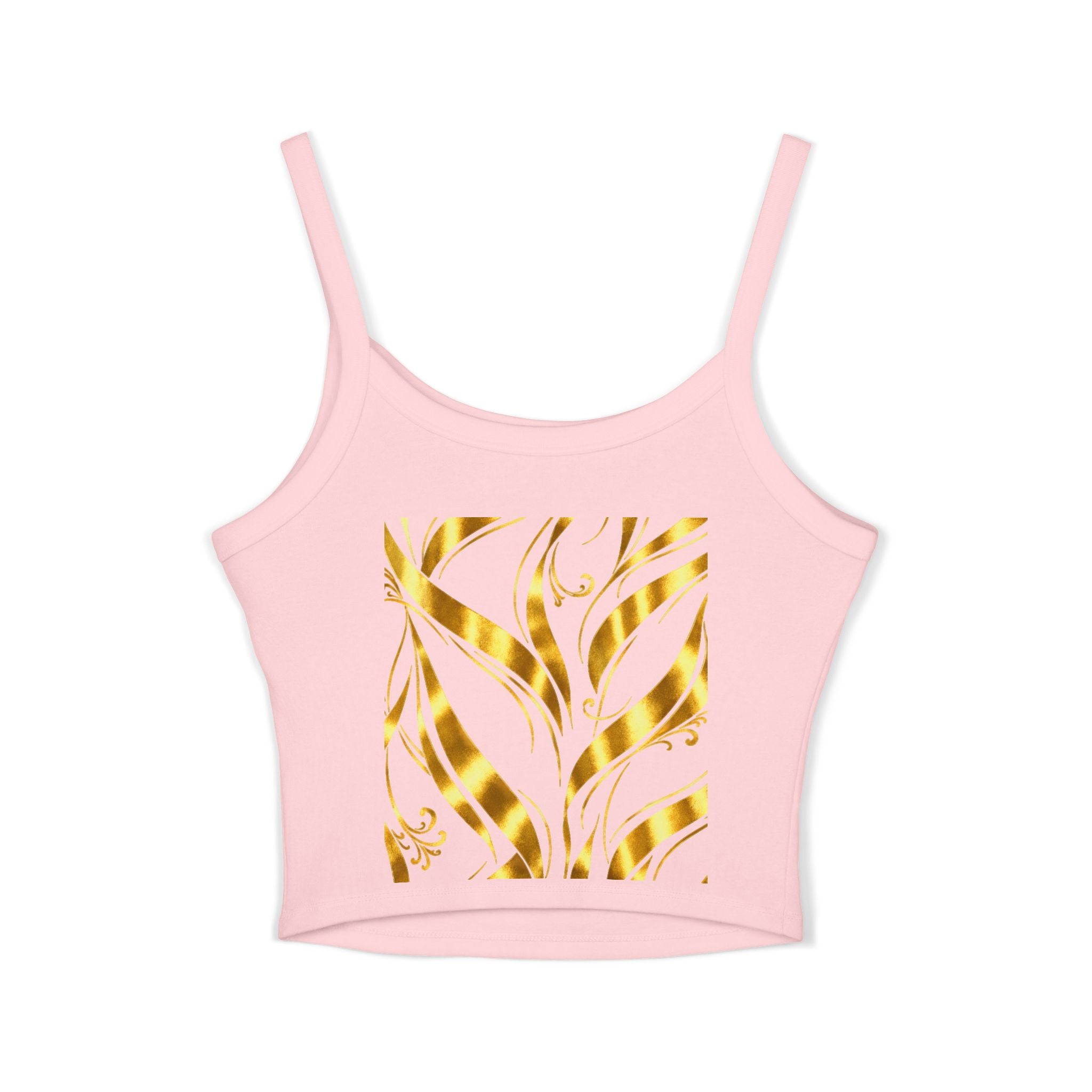 Gold Leaf Abstract Tank Top