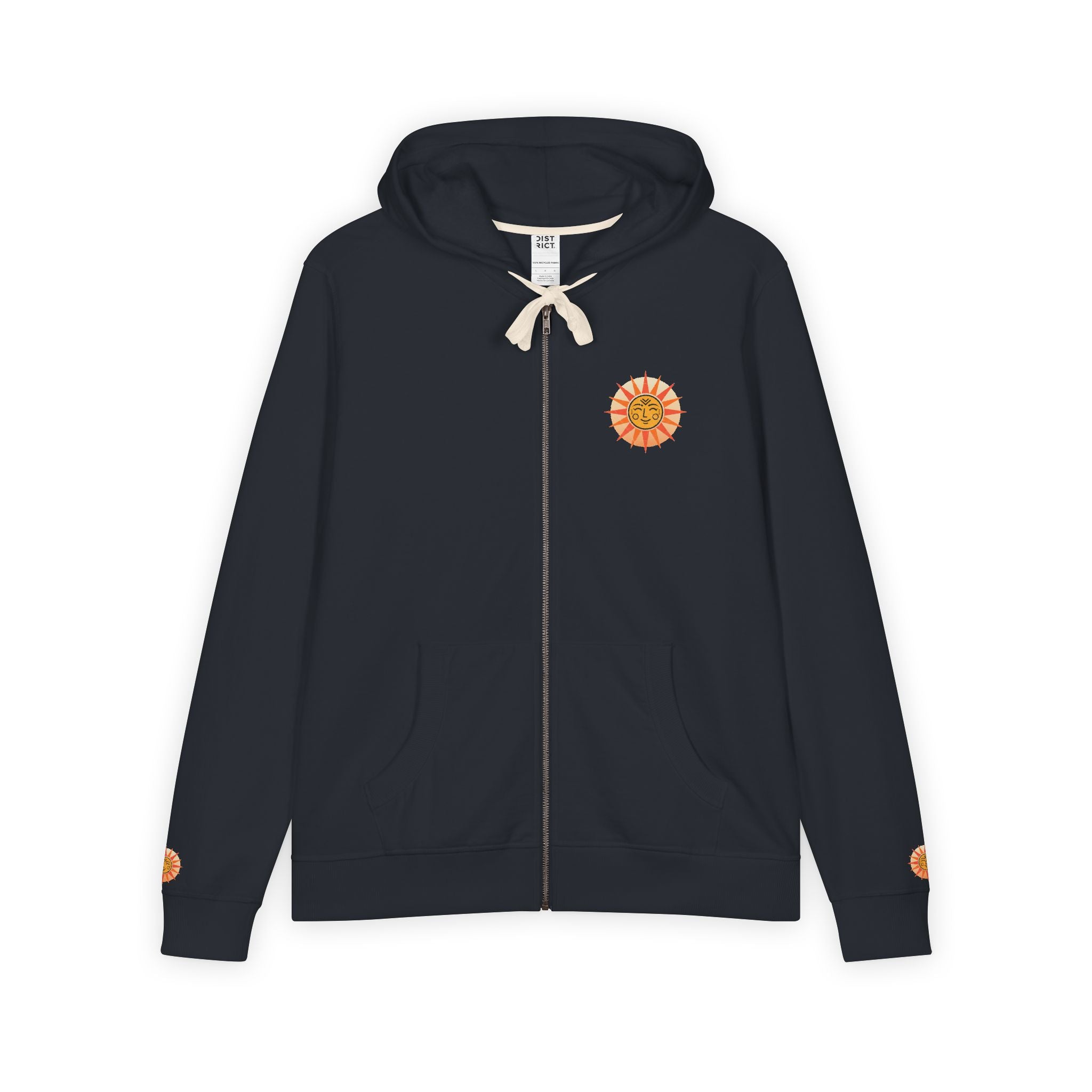 Sun Face Zip Hoodie