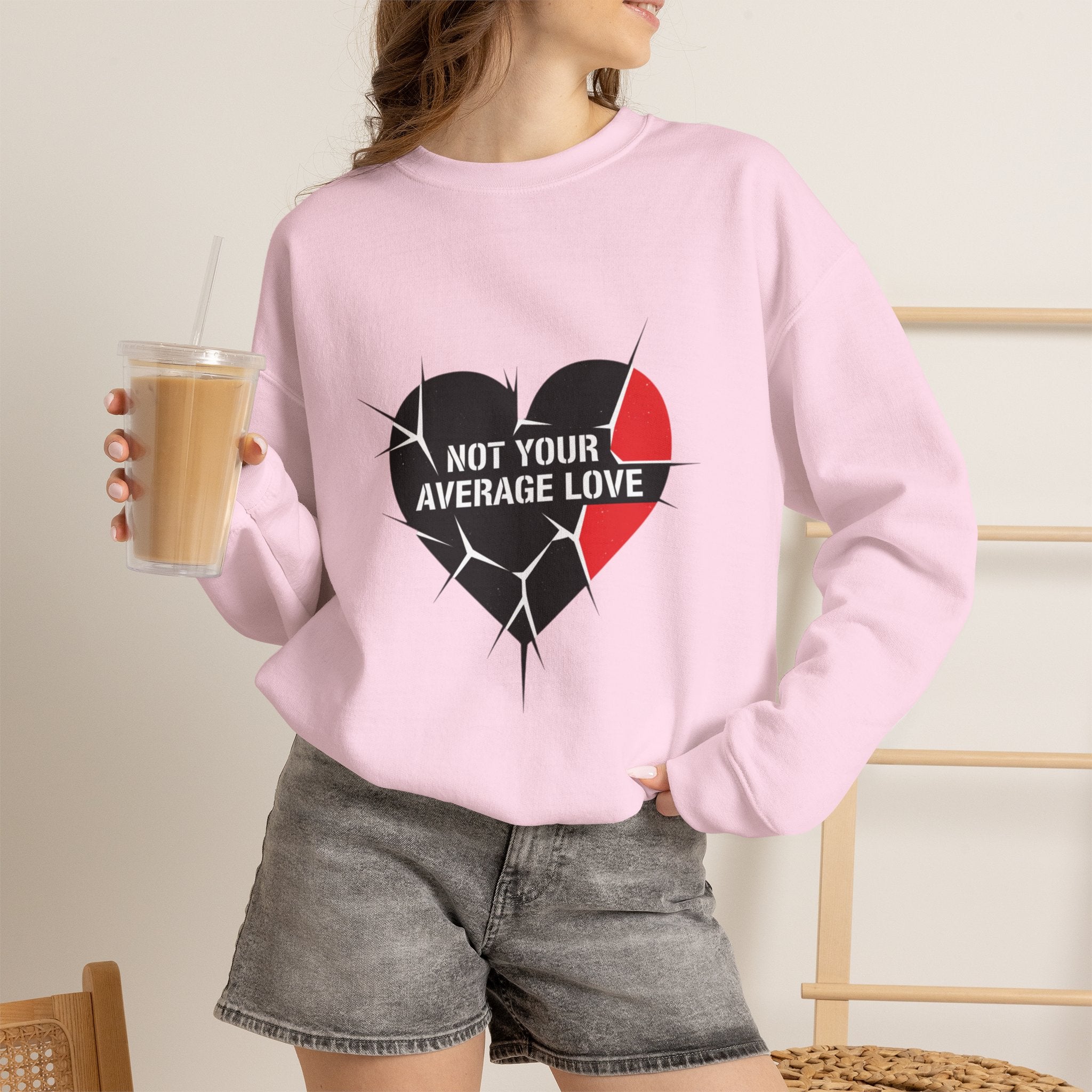 Not Your Average Love Heart Sweatshirt
