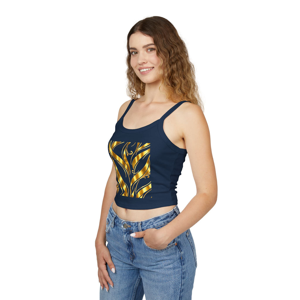Gold Leaf Abstract Tank Top