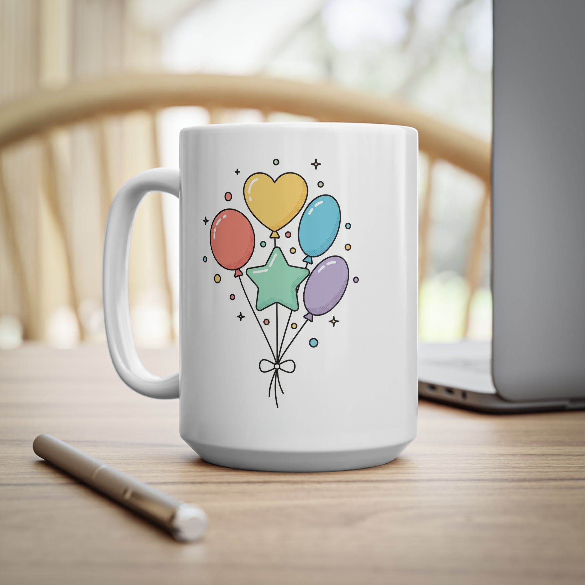 Balloon Bouquet Ceramic Mug 11oz/15oz