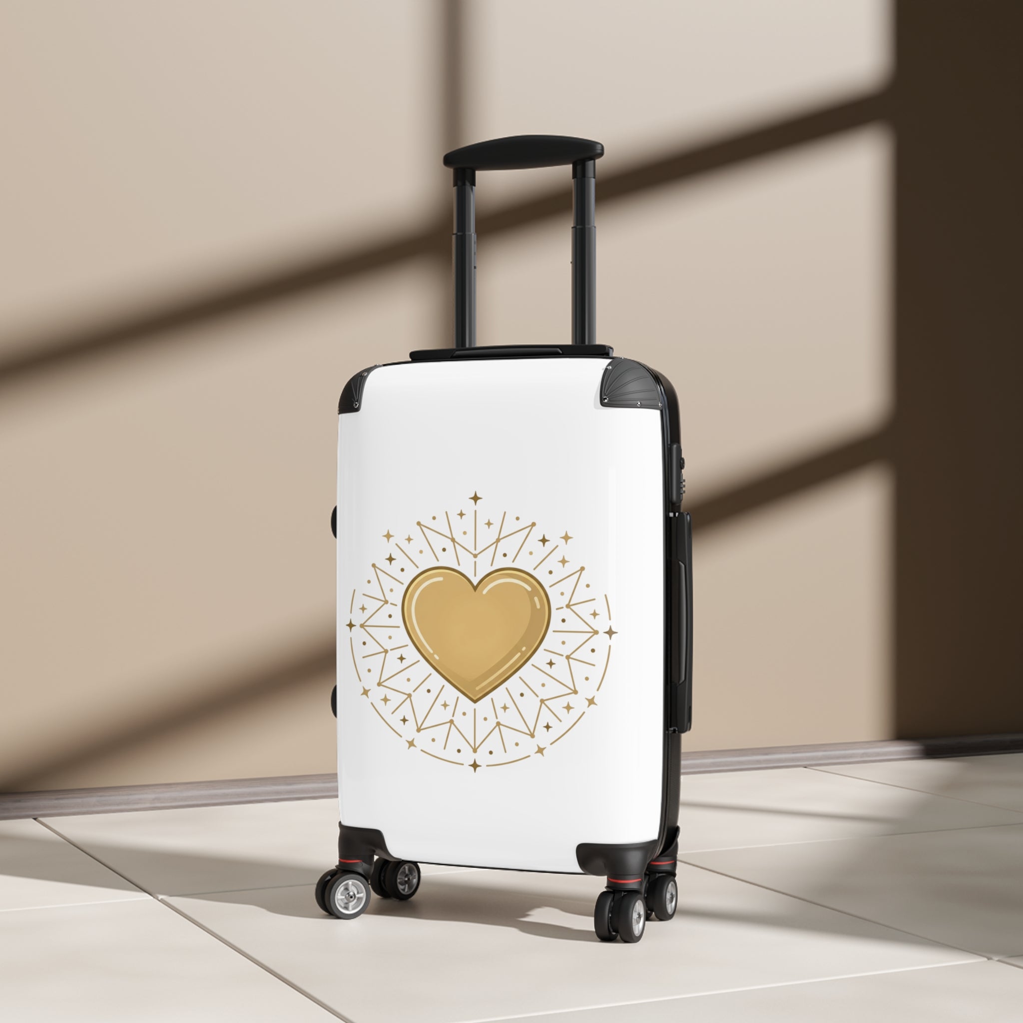 Celestial Gold Heart Suitcase