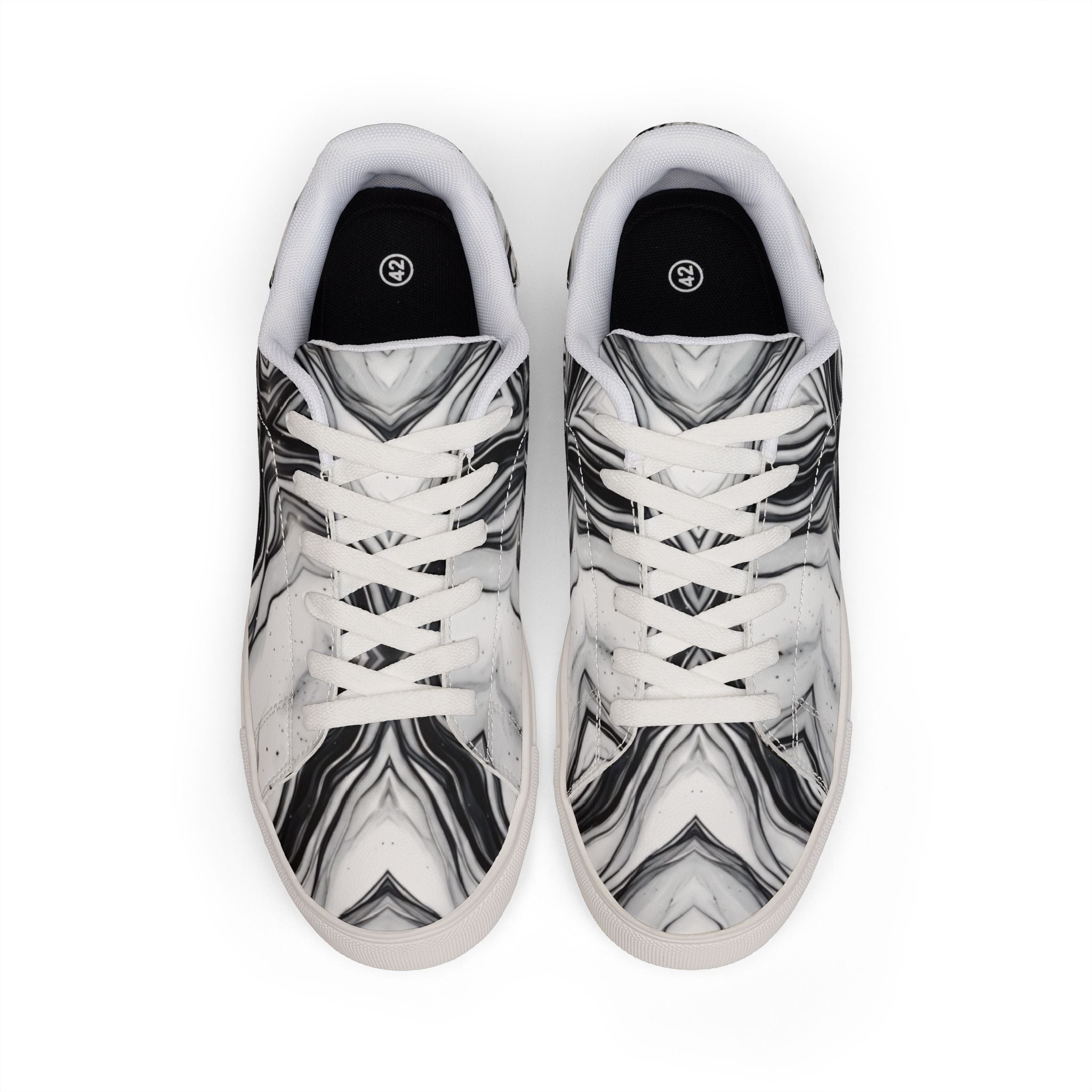 Marble Low ‑Top Sneakers