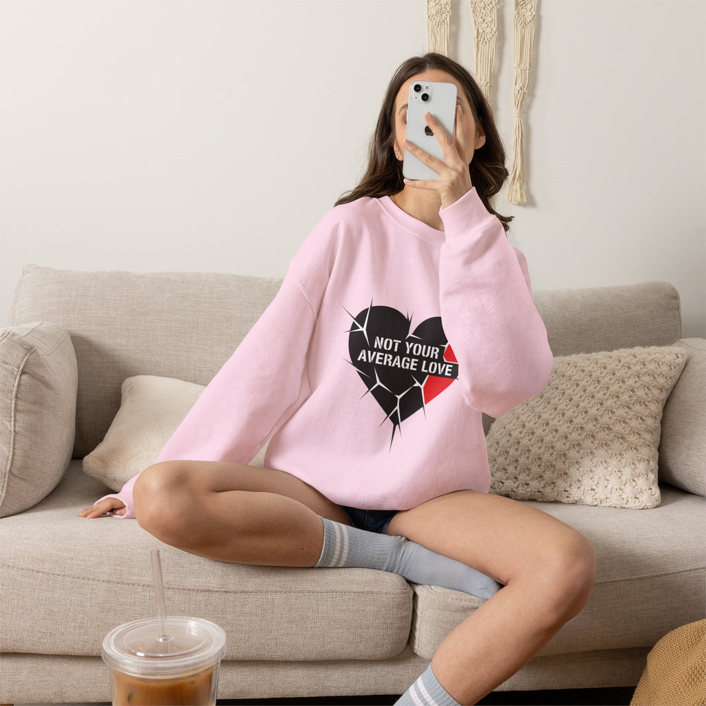 Not Your Average Love Heart Sweatshirt