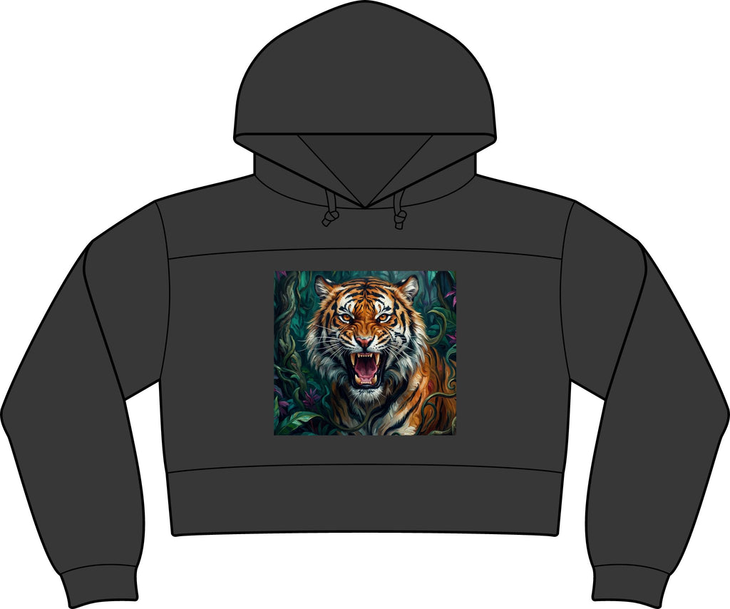 Tiger Hoodie — Women's Fierce Jungle Animal