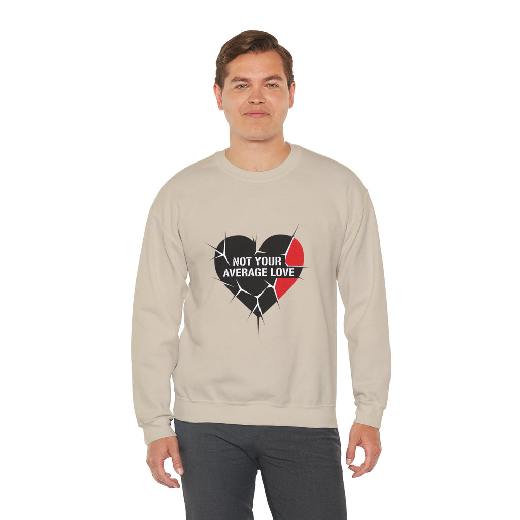 Not Your Average Love Heart Sweatshirt