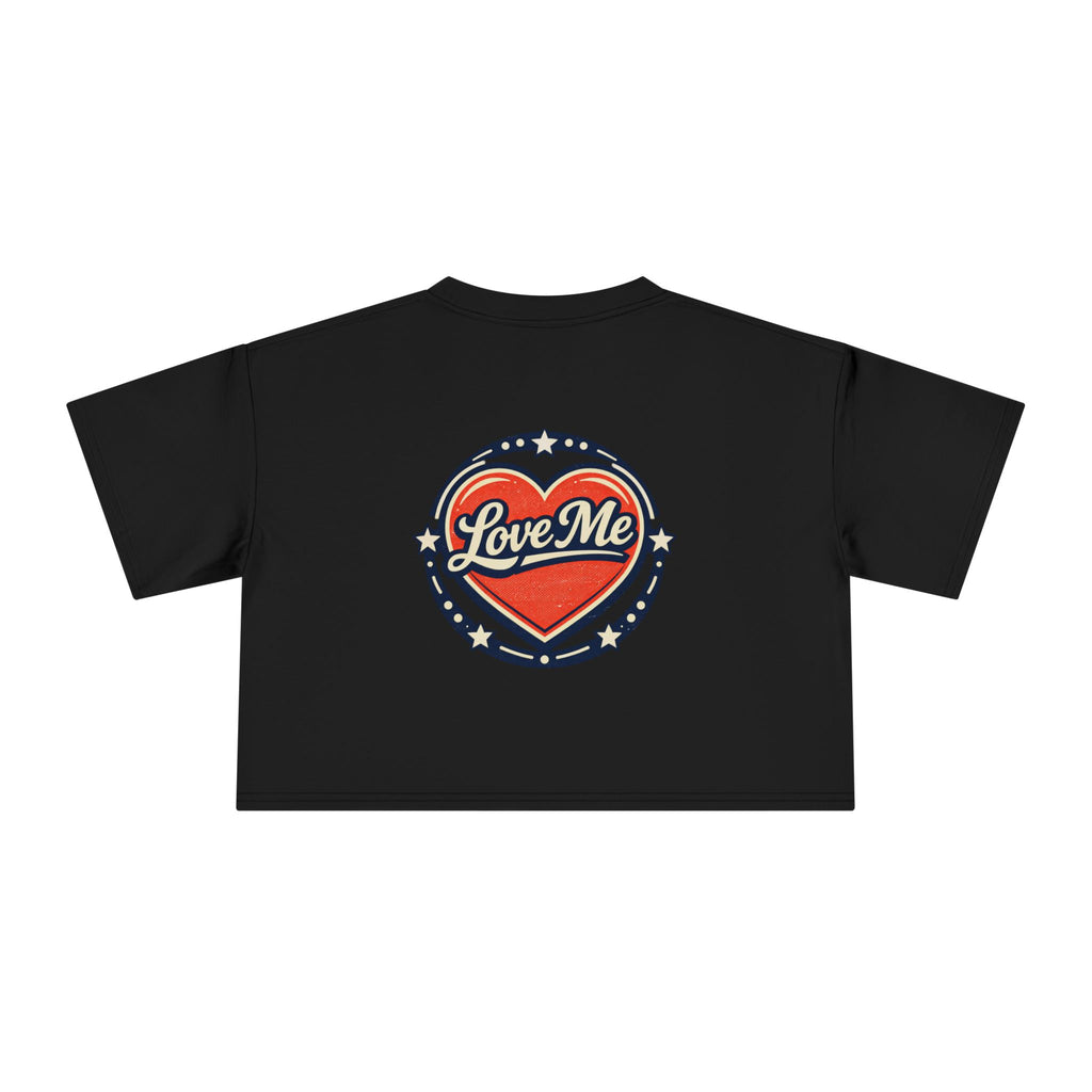 Love Me Heart Crop Tee — Women's Crop Top