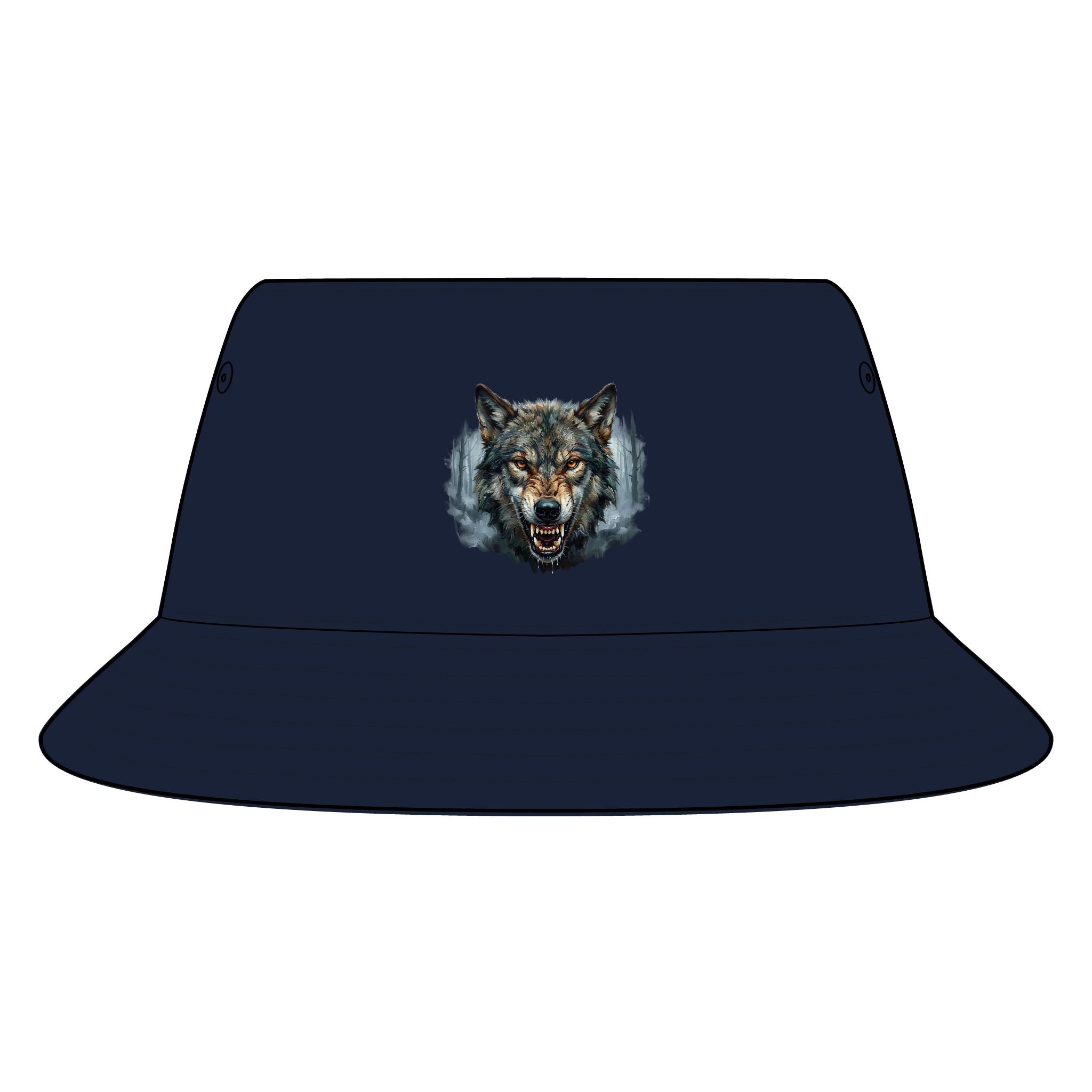 Wolf Face Bucket Hat