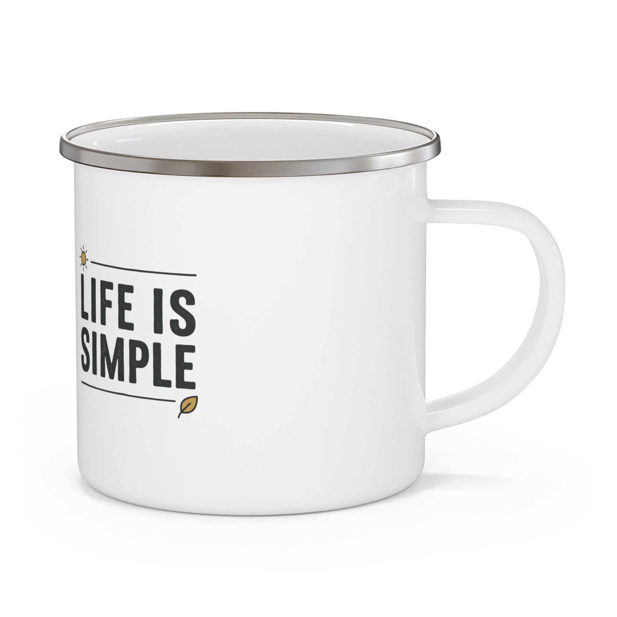 "Life Is Simple" - Camping Coffee Cup