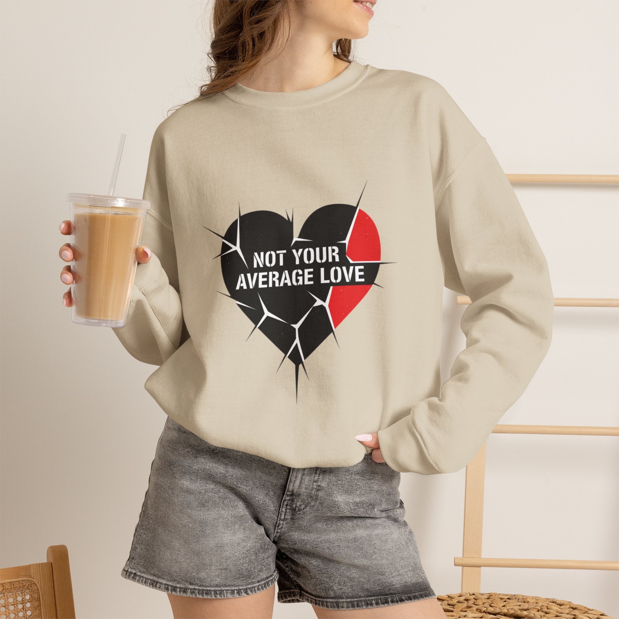 Not Your Average Love Heart Sweatshirt