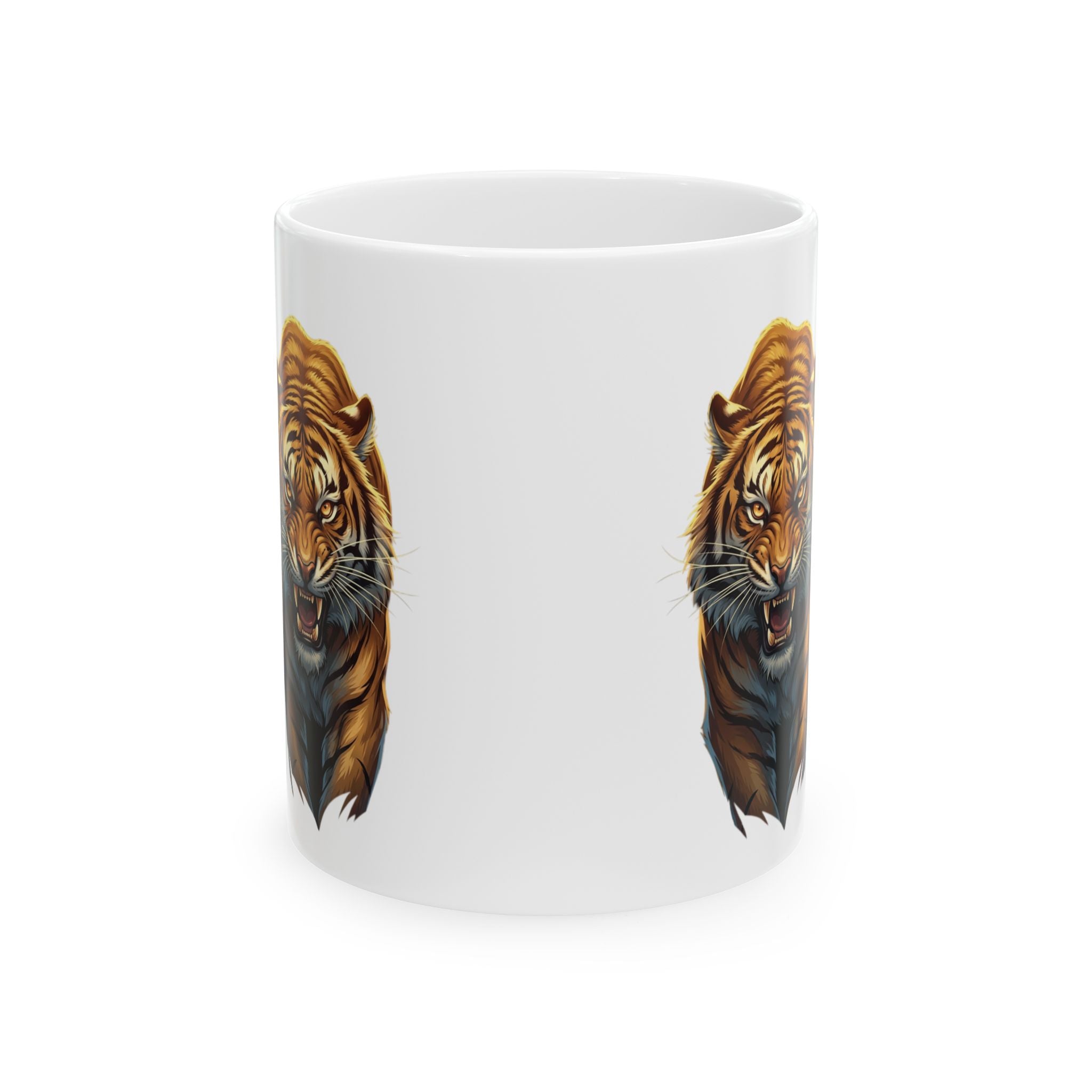 Roaring Tiger Ceramic Mug — Coffee Cup (11oz, 15oz)