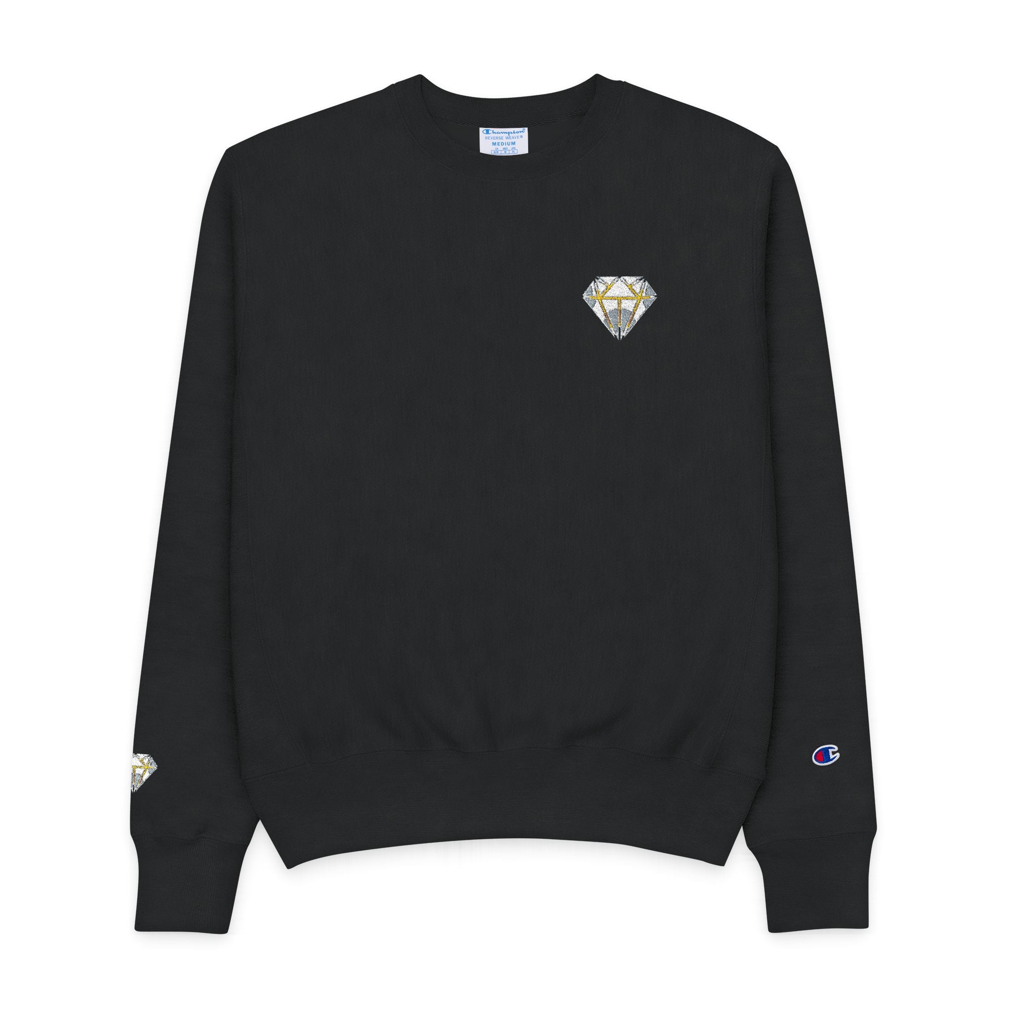 Champion Sweatshirt — Diamond Heart Chest