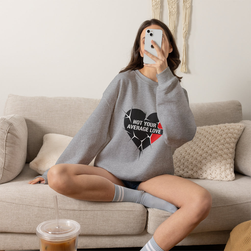 Not Your Average Love Heart Sweatshirt