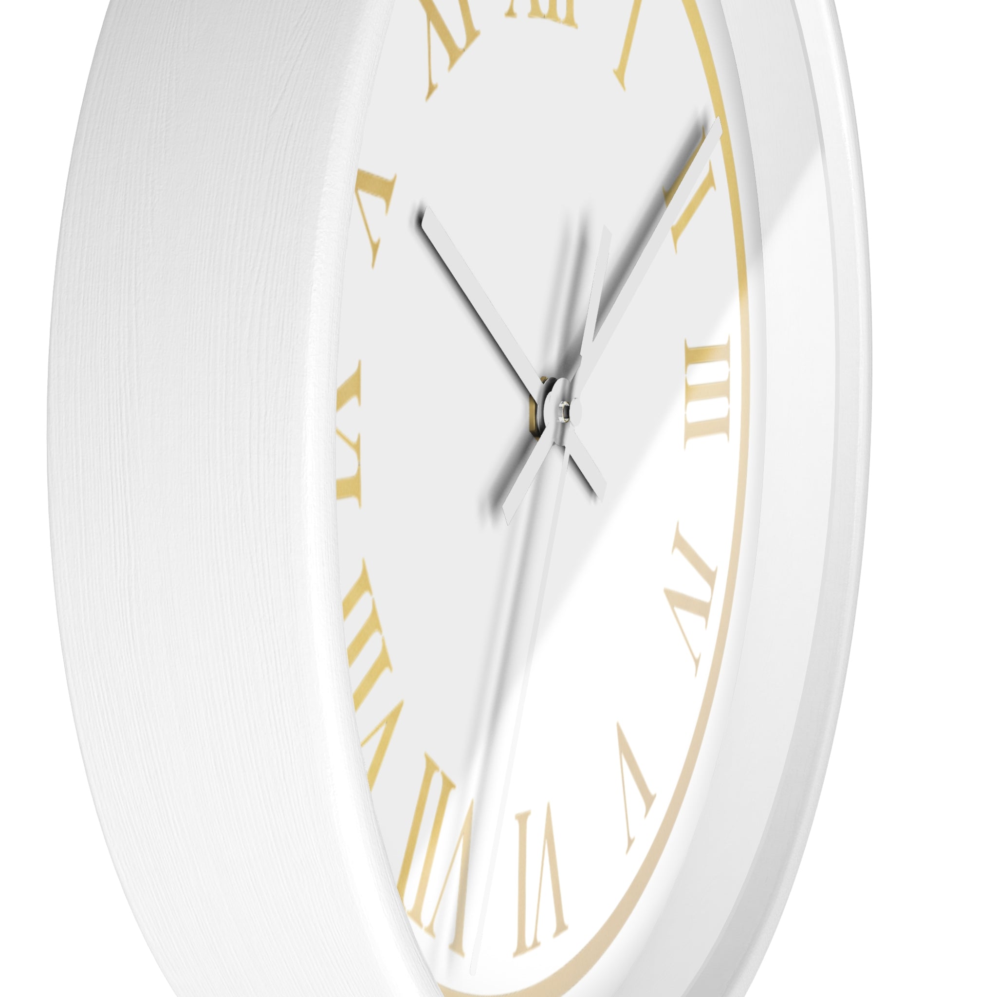 Black & Gold Roman Numeral Wall Clock
