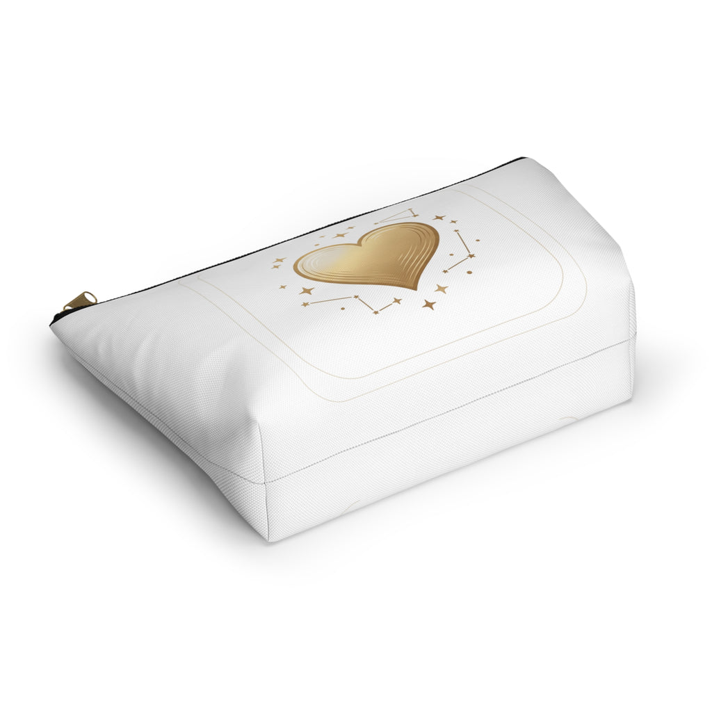Gold Heart Constellation Accessory Pouch
