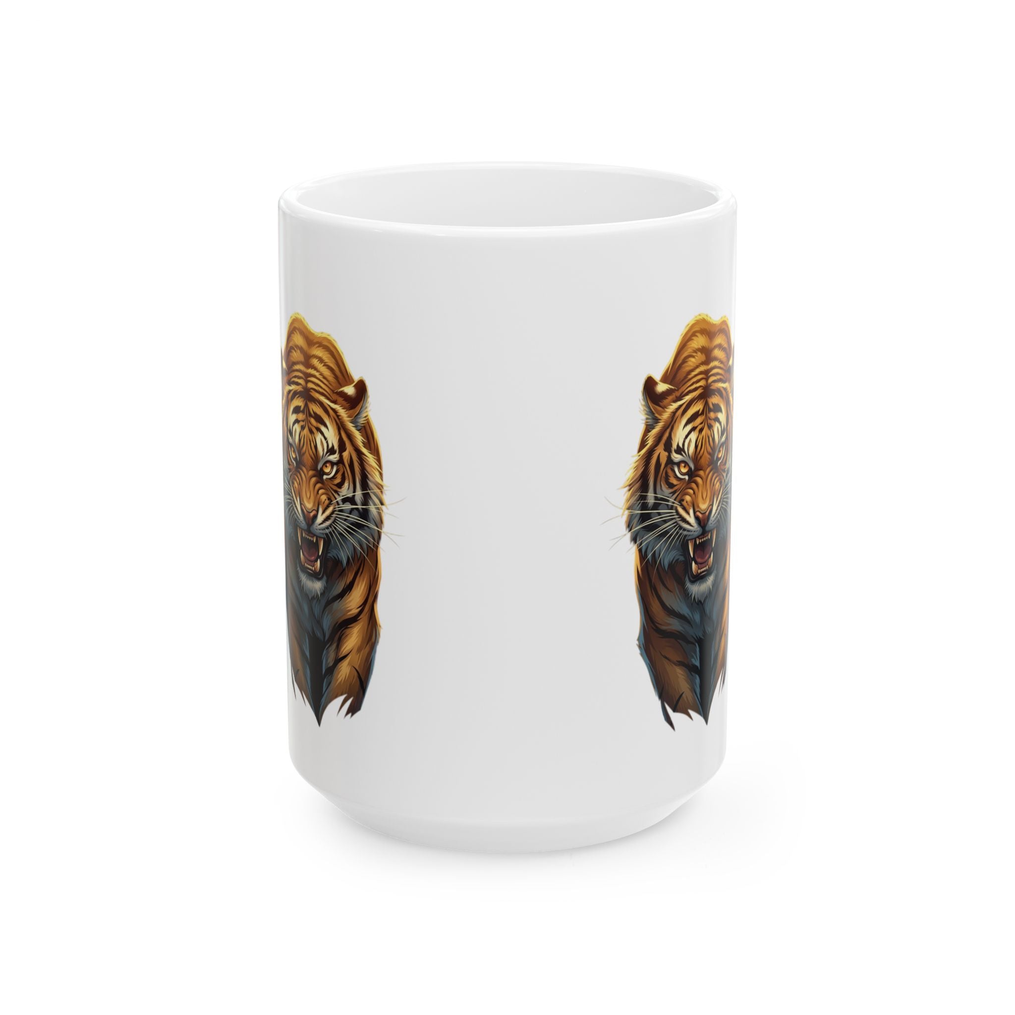 Roaring Tiger Ceramic Mug — Coffee Cup (11oz, 15oz)