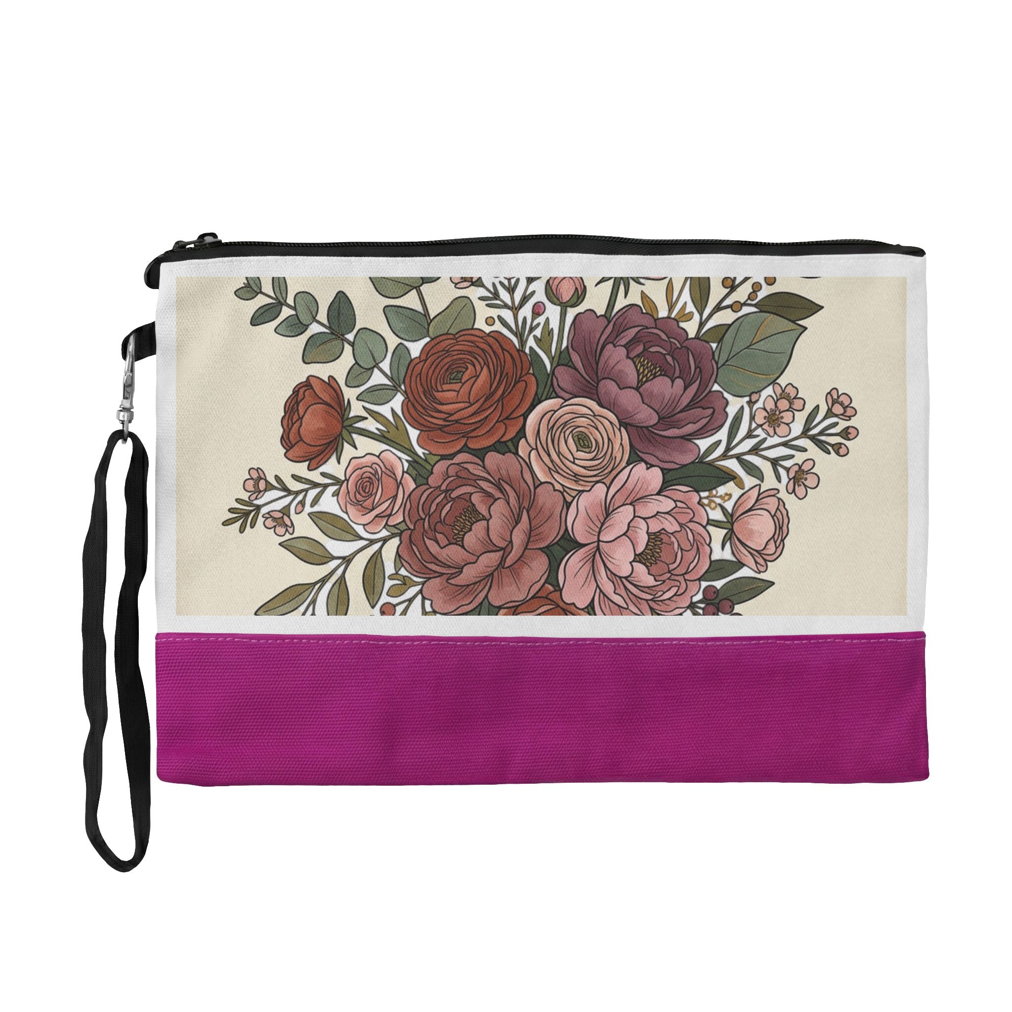 Thermochromic Floral Cosmetic Bag