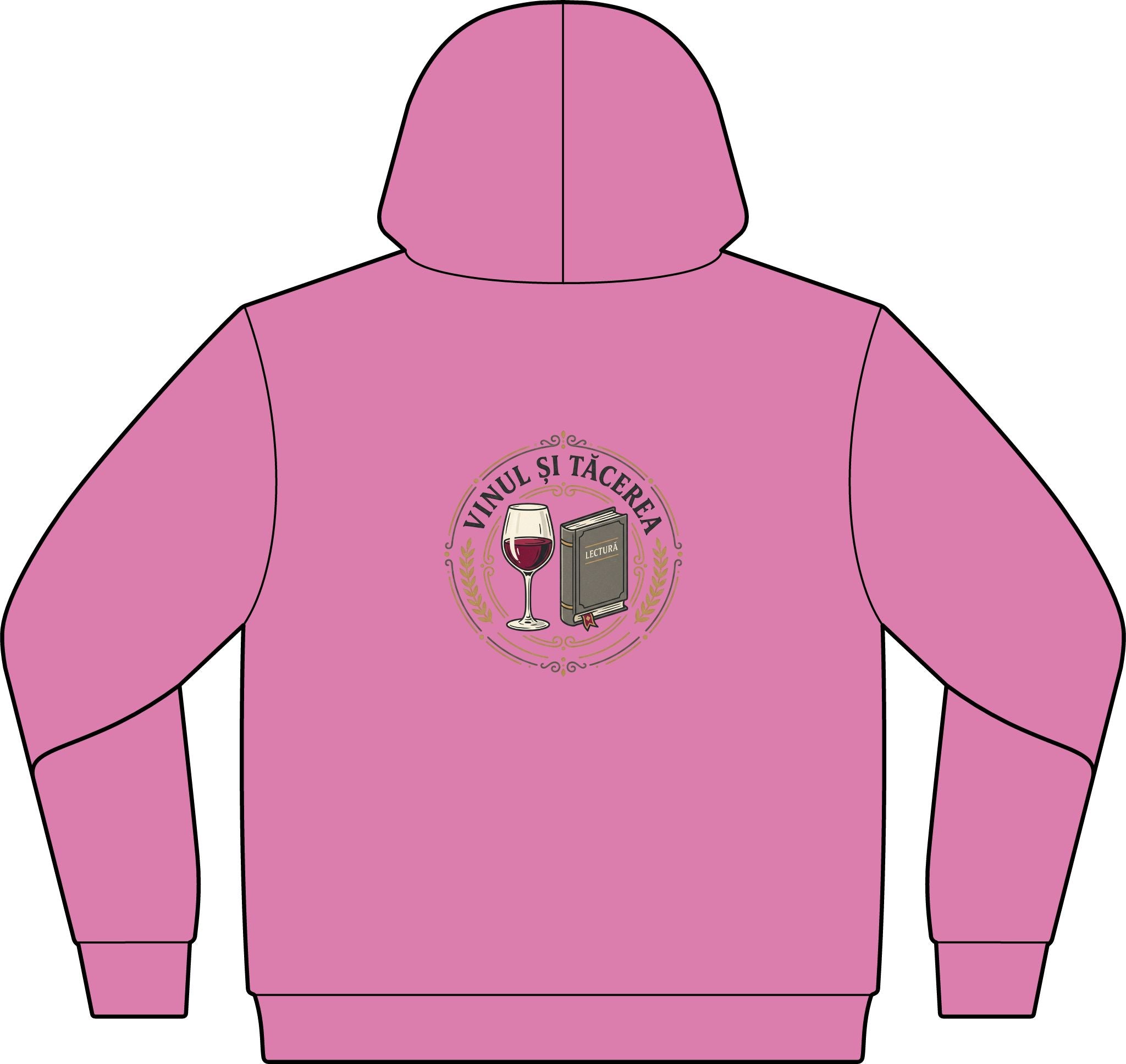 Wine & Silence Hoodie — "Vinul și Tăcerea" Pullover