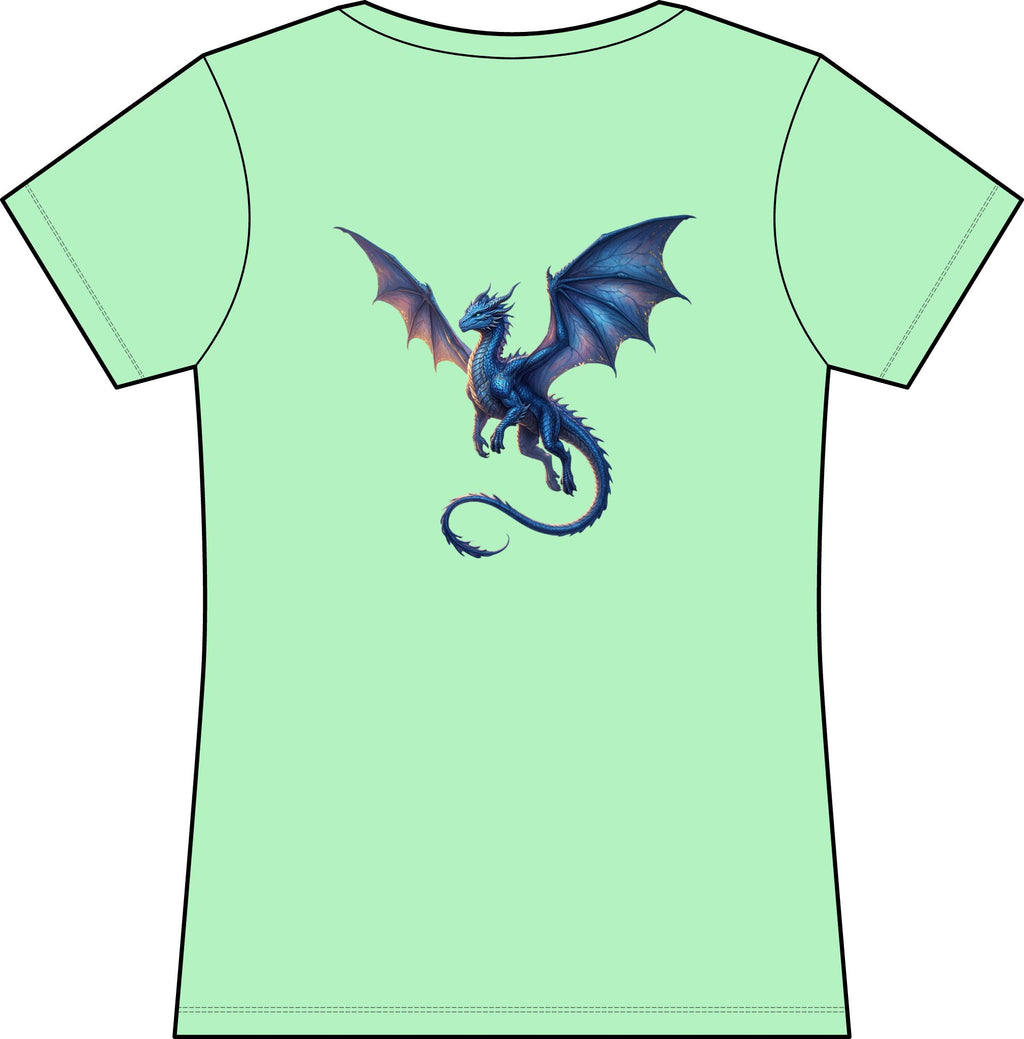 Blue Fantasy Dragon T-Shirt