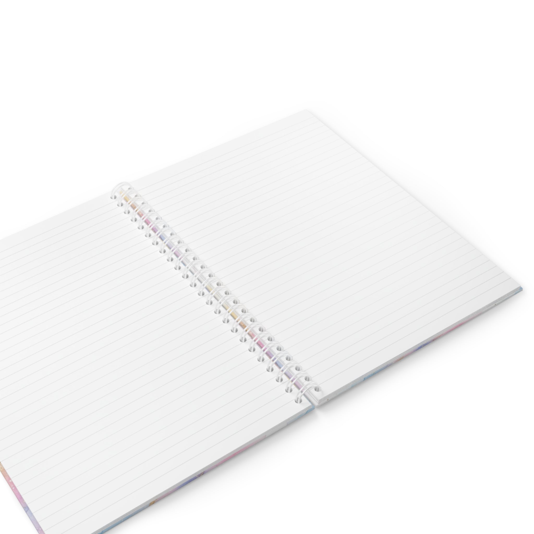 Spiral Notebook — Pink & Blue Marble Journal