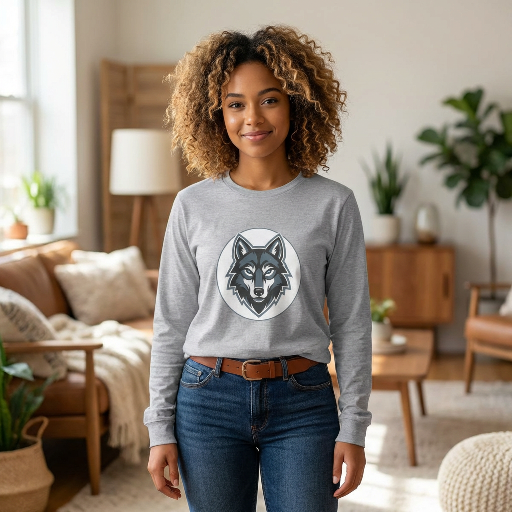Wolf Head Long Sleeve Tee