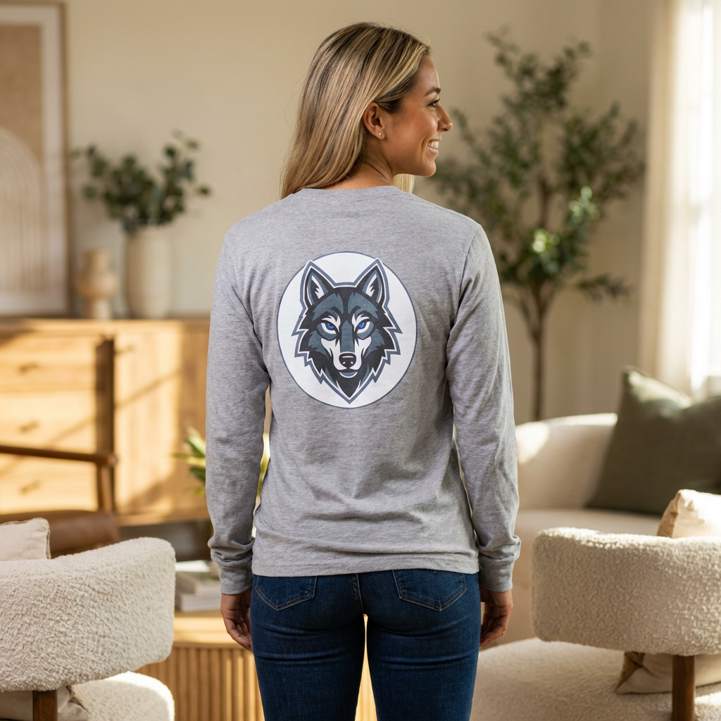 Wolf Head Long Sleeve Tee