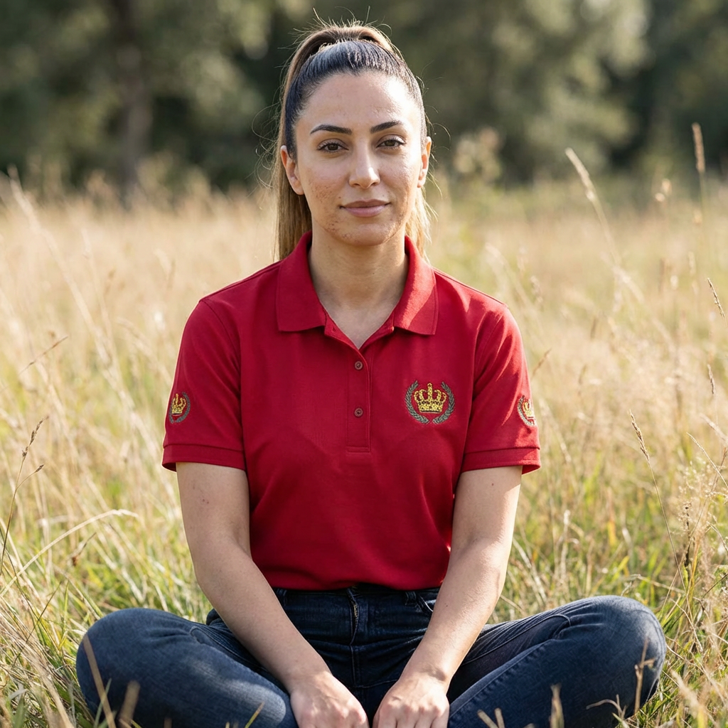 Embroidered Crest Polo Shirt