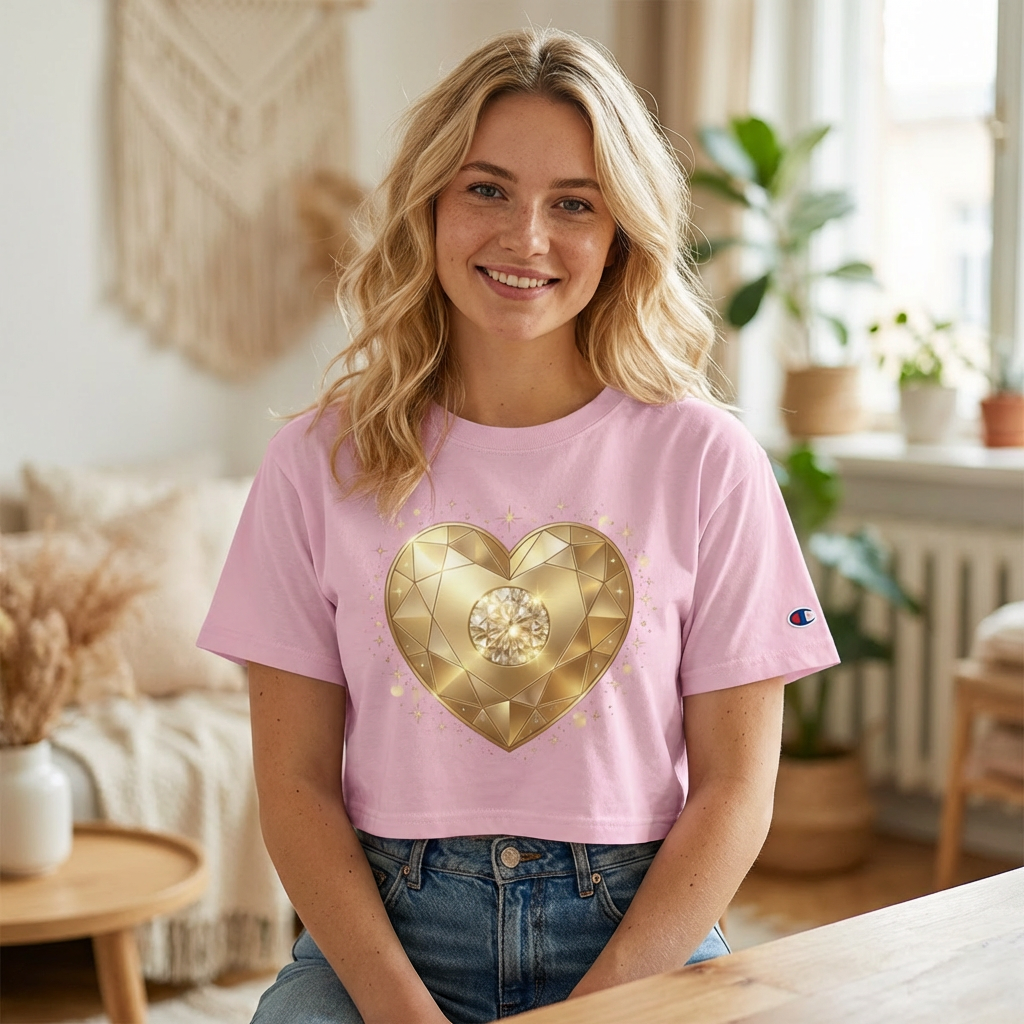 Champion Diamond Heart Luxe Tee