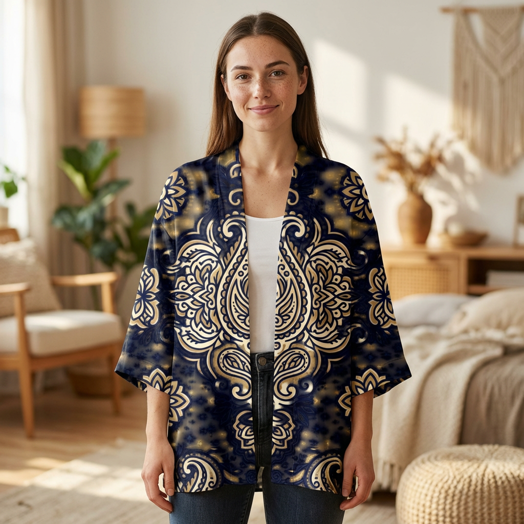 Varsity Jacket — Women's Paisley Floral
