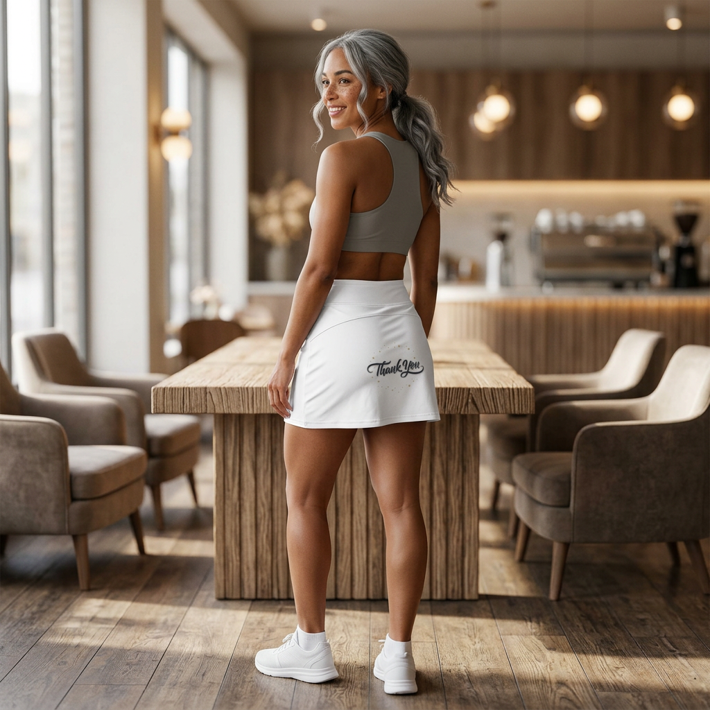 Embroidered Women's Tennis Skort