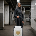 Celestial Gold Heart Suitcase