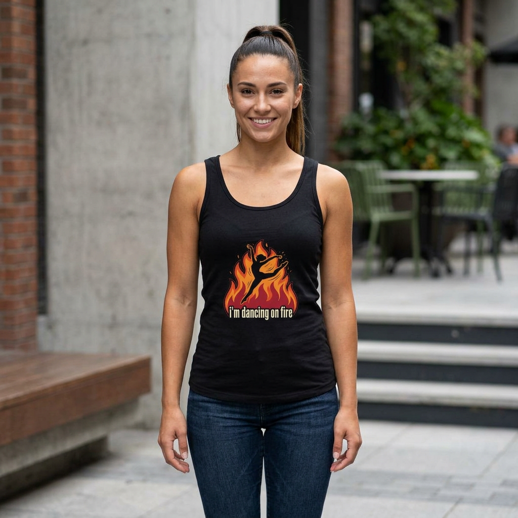 Tank Top - "I'm Dancing On Fire" for Women