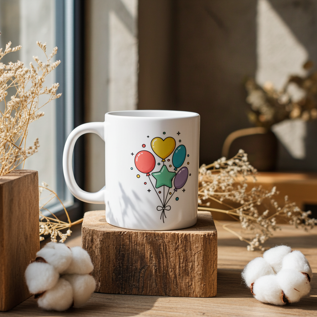 Balloon Bouquet Ceramic Mug 11oz/15oz