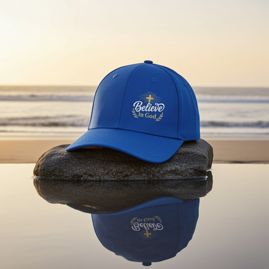 Believe in God Cap — Embroidered Hat