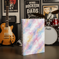 Spiral Notebook — Pink & Blue Marble Journal