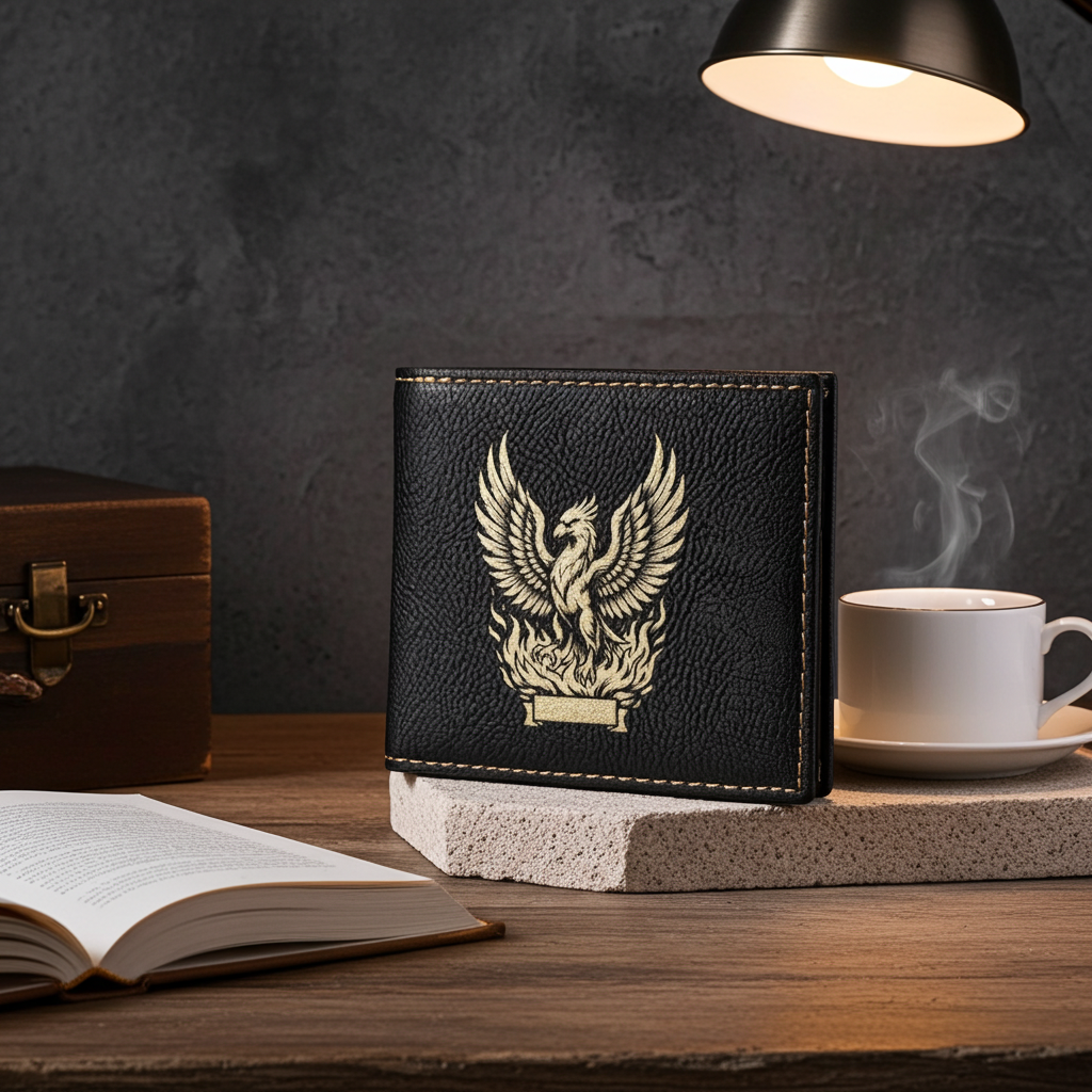 Embroidered Phoenix Wallet