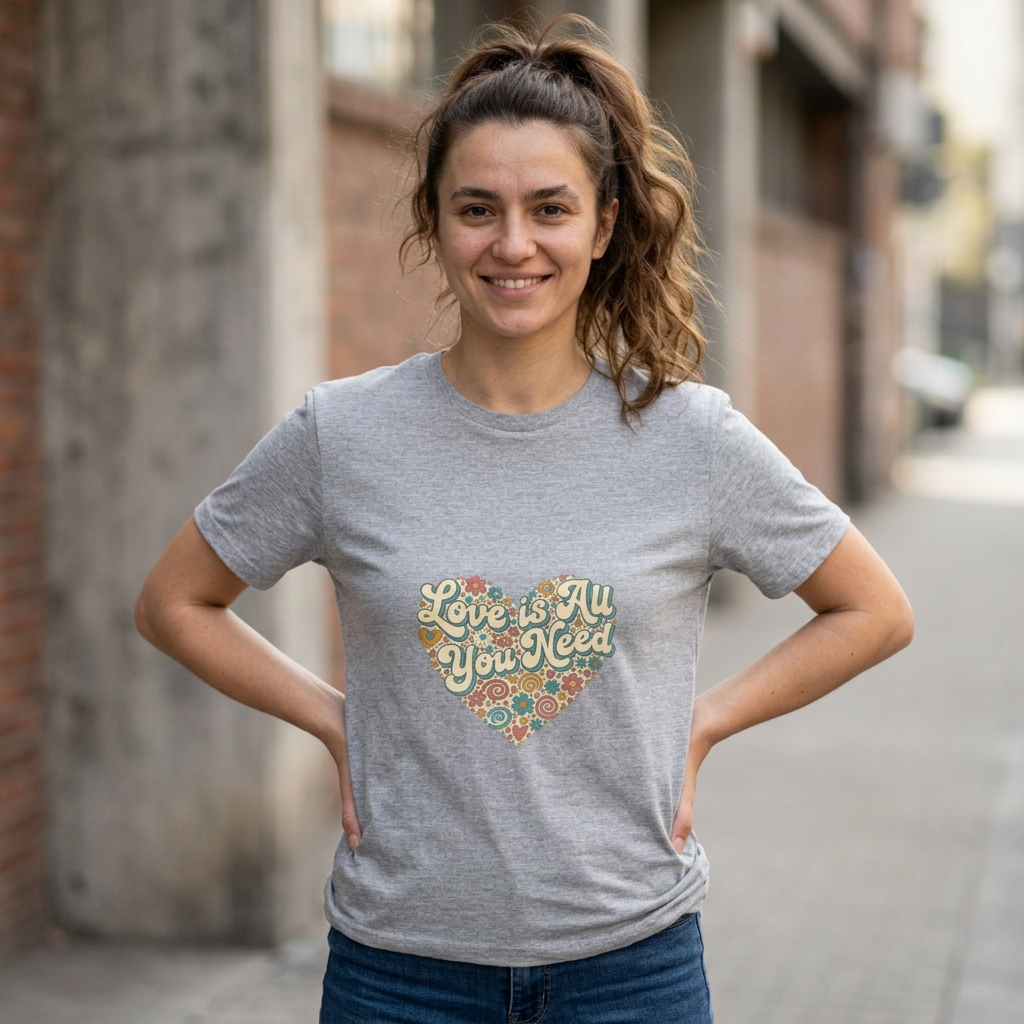 Love Is All You Need Heart Tee
