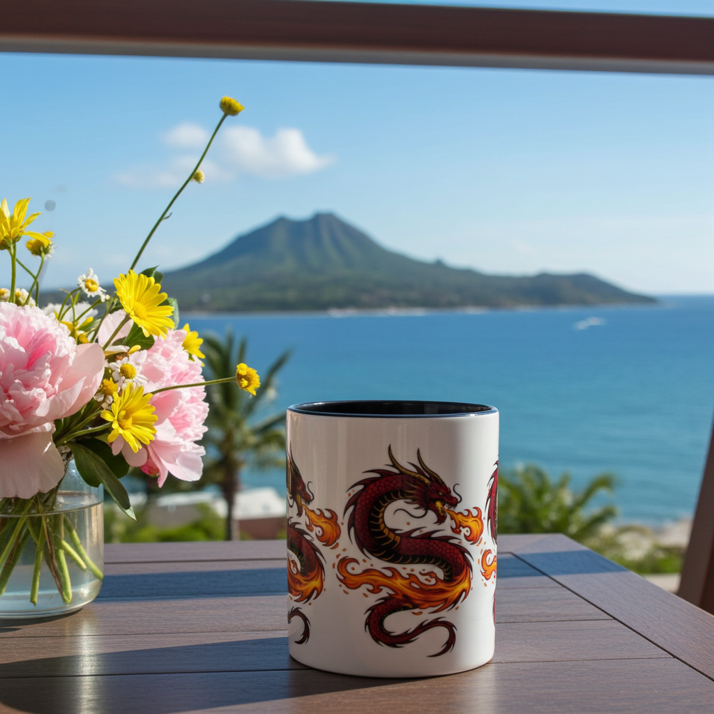 Fire Dragon Coffee Mug — Ceramic Mug (11/15 oz)