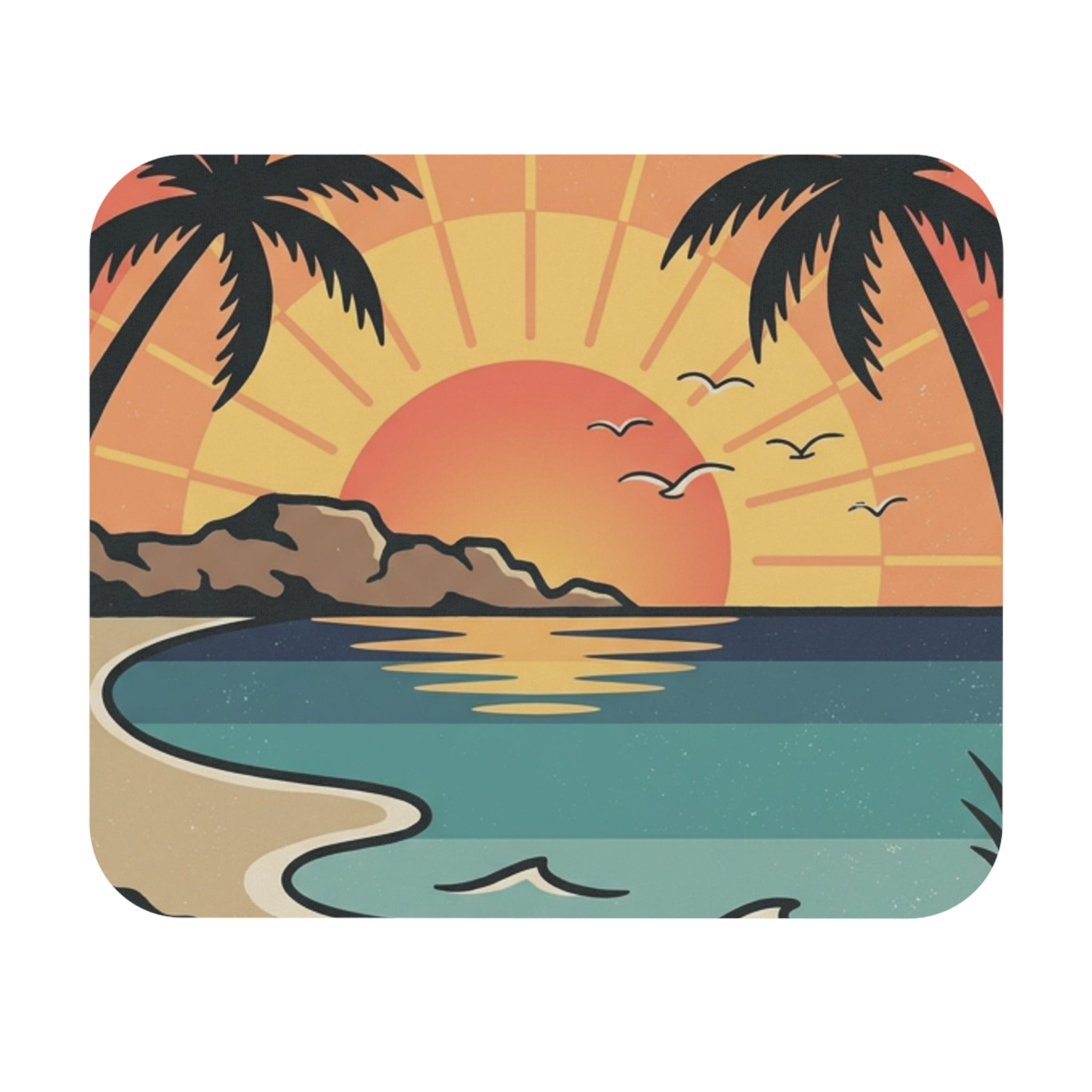 Tropical Sunset Mouse Pad