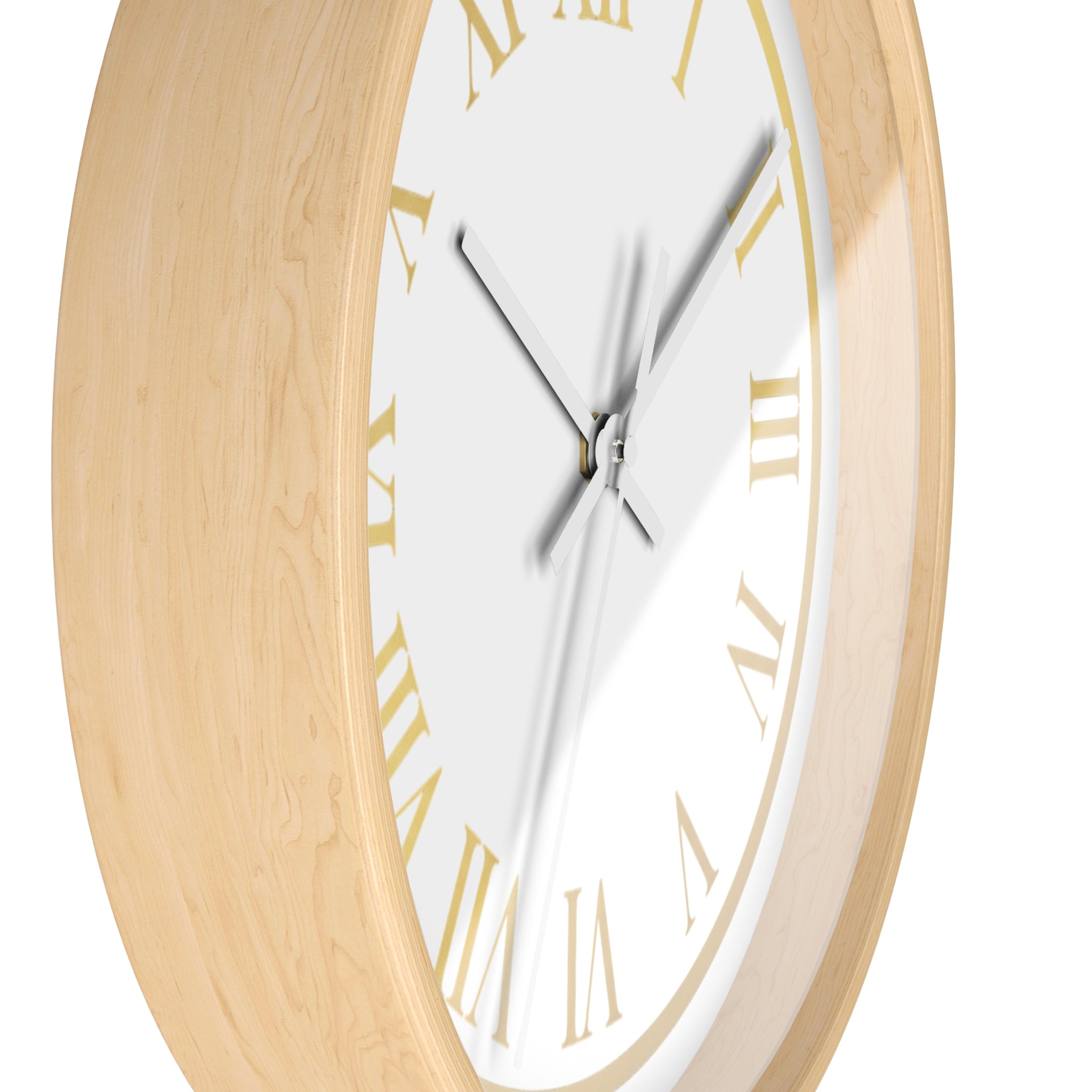 Black & Gold Roman Numeral Wall Clock