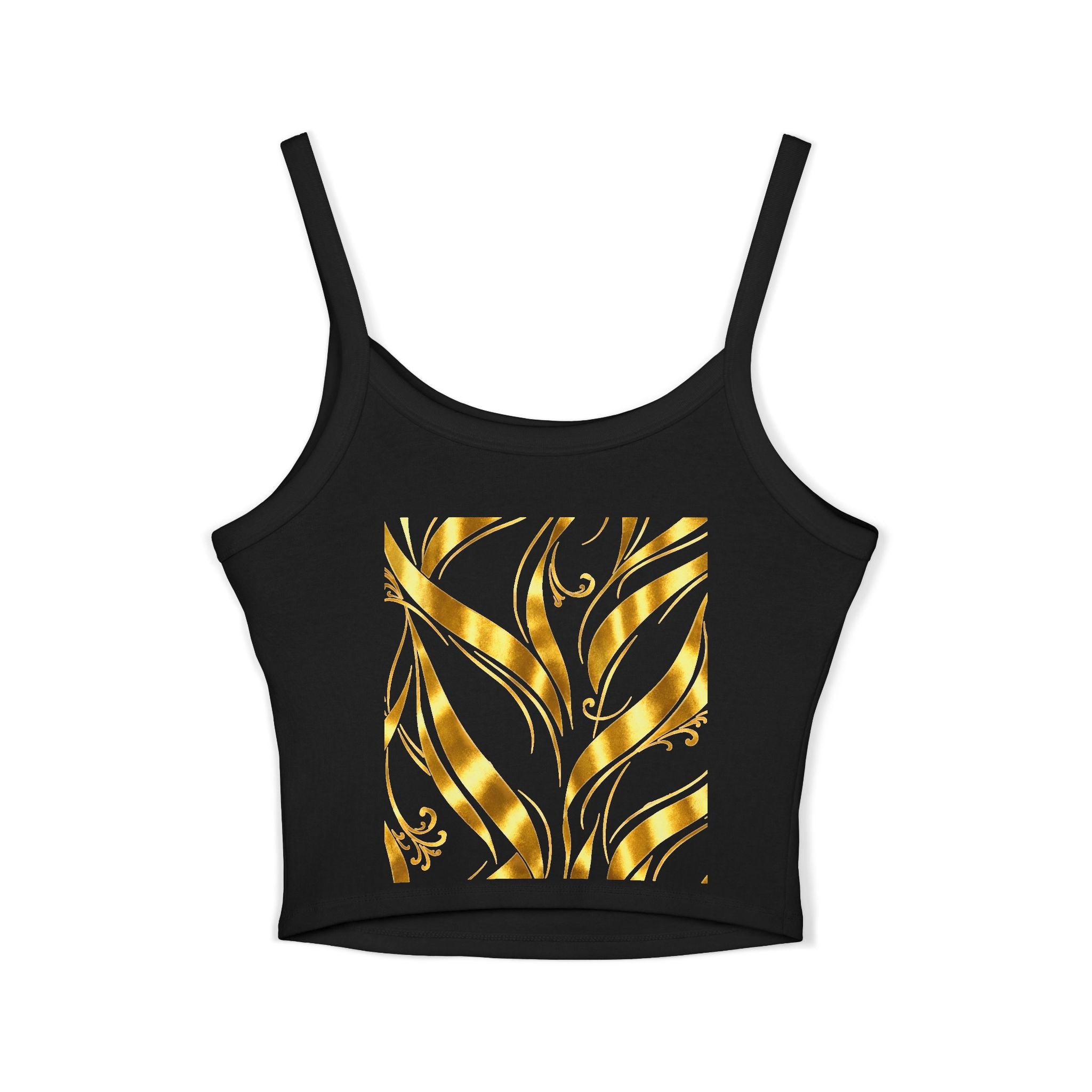 Gold Leaf Abstract Tank Top